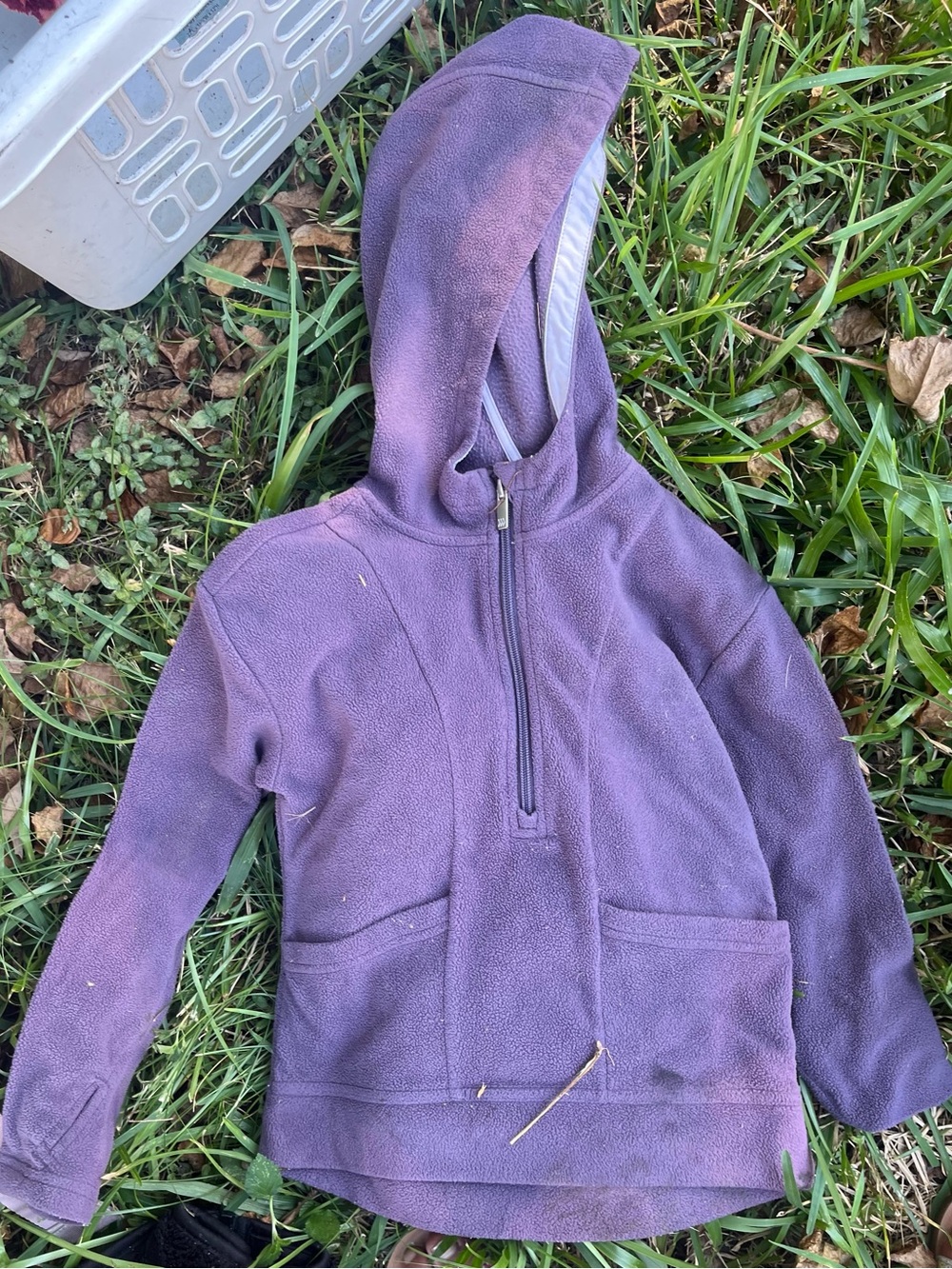 all in motion Purple Kids Half-Zip Hooded Fleece